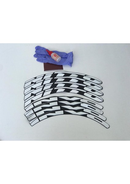 Nitto Invo Beyaz Kalıcı Lastik Yazısı Nitto Invo Sticker 8 Kit Büyük Boy