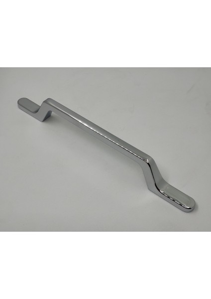 Mutfak Dolap Çekmece Kapak Mobilya Kulbu 128 mm Lüks Metal Kulp (Krom Renk)