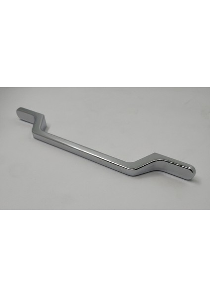 Mutfak Dolap Çekmece Kapak Mobilya Kulbu 128 mm Lüks Metal Kulp (Krom Renk)