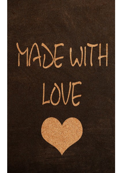 Made With Love Yazılı Kart (5,5X8,5)100 Adet