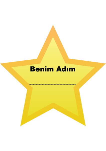 Okul Isim Etiketi (4x4 cm 24 Adet)