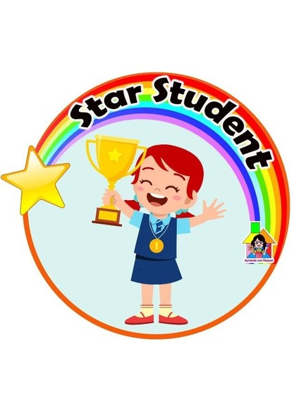 Okul Motivasyon Etiketi (4x4 cm 24 Adet)