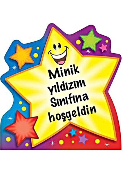 Sınıfa Hoşgeldin Etiketi (4x4 cm 24 Adet)