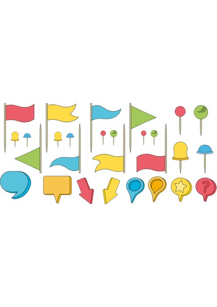 Okul Motivasyon Etiketi (20X10 3 Set)