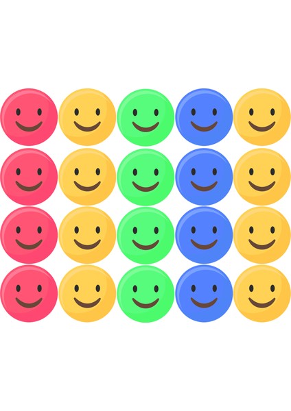 Okul Etiket Setleri (2x2 cm 100 Ad)