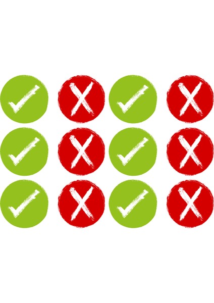 Okul Etiket Setleri (2x2 cm 100 Ad)