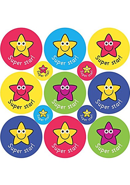 Okul Etiket Setleri (2x2 cm 100 Ad)