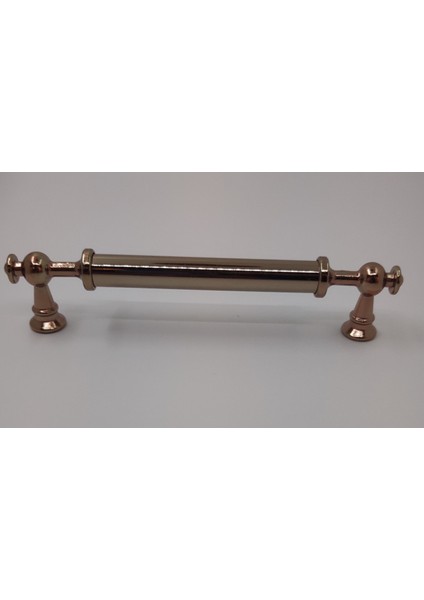 Mutfak Dolap Çekmece Kapak Mobilya Kulbu 128 mm Lüks Metal Kulp (Bronz Renk)