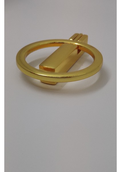 Mutfak Dolap Çekmece Kapak Mobilya Kulbu 32 mm Lüks Metal Kulp (Altın Renk)