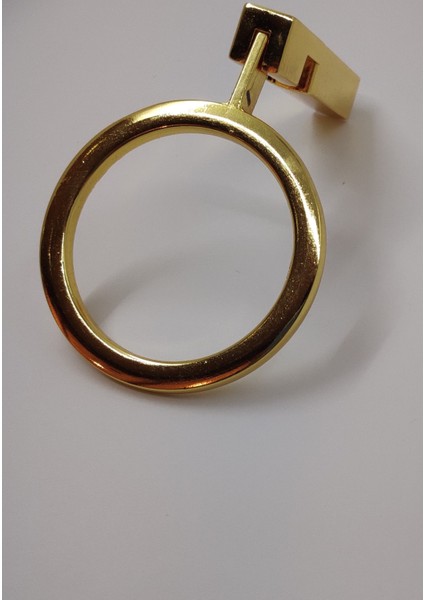 Mutfak Dolap Çekmece Kapak Mobilya Kulbu 32 mm Lüks Metal Kulp (Altın Renk)