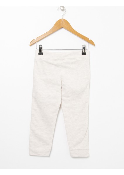 Normal Kalıp Bej Kız Çocuk Eşofman Altı - Sontelkıds VR156