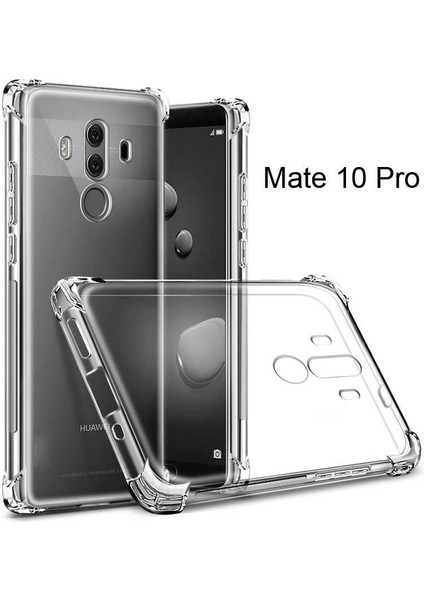 Huawei Mate 10 Pro Uyumlu Kılıf Case, Şeffaf Ultra Koruma Hard Transparent Ultra Protected