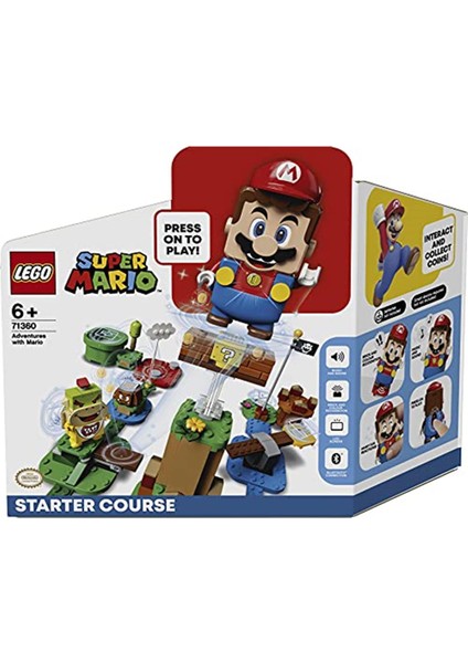 LEGO Super Mario Mario ile Maceraya Başlangıç Seti 71360 Yapım Seti, Çocuklar Için Koleksiyonluk Ya