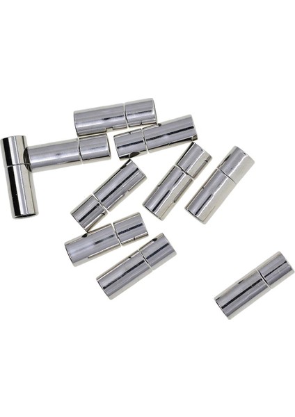 10 Set Süngü Deri Tutkal Süngü Itme Tüp Toka Takı 18X6MM Yapmak (Yurt Dışından)