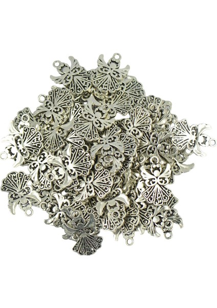 30 Adet El Yapımı Melekler Beni Izliyor Melek Takılar Mücevher Bulguları Diy 20X14MM (Yurt Dışından)