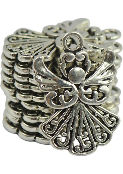 30 Adet El Yapımı Melekler Beni Izliyor Melek Takılar Mücevher Bulguları Diy 20X14MM (Yurt Dışından)
