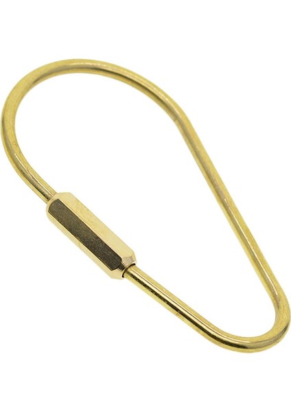 6pcs Pirinç Vidalı Kilitleme Kelabesi Kabarabin Anahtar Halkası Anahtarlık Anahtar Tutucu Altın 75X40MM (Yurt Dışından) fırsatları
