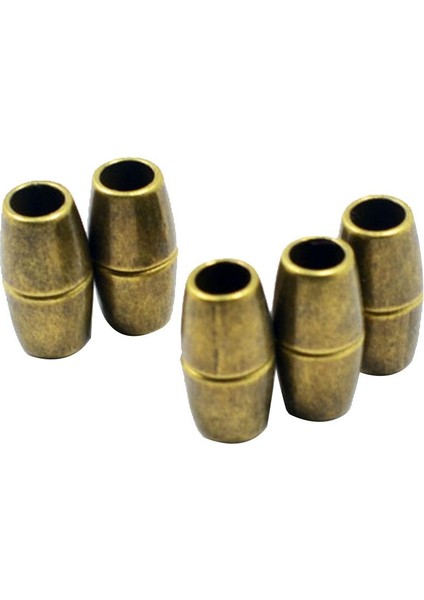 5pcs Yuvarlak Güçlü Mıknatıs Konektörleri Dıy Mücevher Yapma Crafts Bronz (Yurt Dışından)