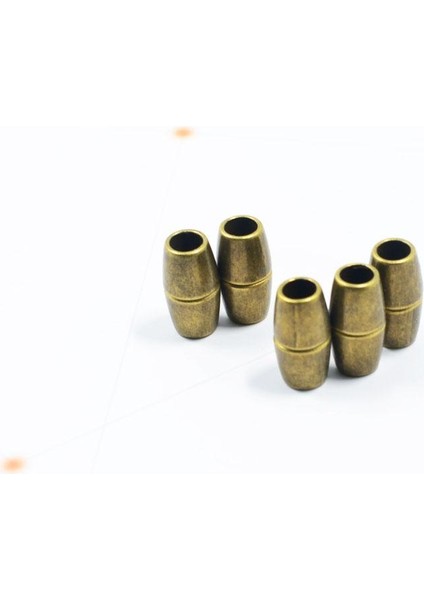 5pcs Yuvarlak Güçlü Mıknatıs Konektörleri Dıy Mücevher Yapma Crafts Bronz (Yurt Dışından)
