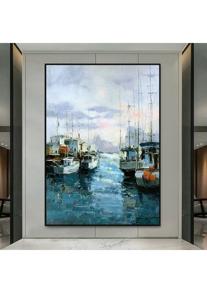 Yağlı Boya Tablo %100 El Yapımı Home In Joy 69CMX85CM