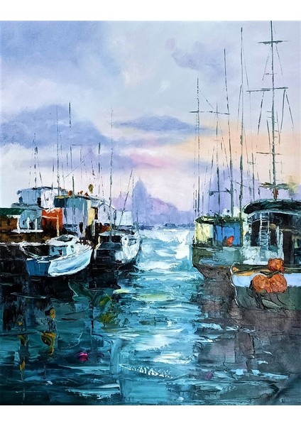 Yağlı Boya Tablo %100 El Yapımı Home In Joy 69CMX85CM fiyatları