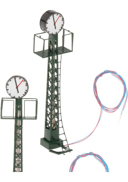2 Adet Model Demiryolu Işıkları Ho Peri Bahçe Aydınlatma Aksesuarları Için Ölçek -, Yükseklik: 10.5cm Yeşil (Yurt Dışından) indirimleri