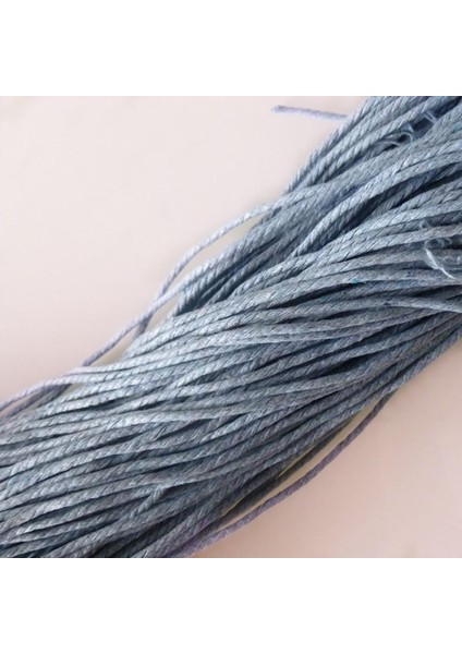 2mm 10 Metre/demet Mücevher Yapımı Boncuklu Makrame Mumlu Pamuk Kordon Ipliği (Seçilecek 19 Renk) - Açık Mavi (Yurt Dışından) fırsatları