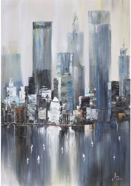 Yağlı Boya Tablo %100 El Yapımı Home In Joy 84CMX114CM