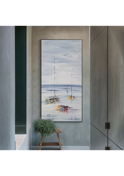 Yağlı Boya Tablo %100 El Yapımı Home In Joy 85CMX124CM