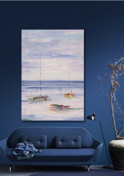 Yağlı Boya Tablo %100 El Yapımı Home In Joy 75CMX104CM