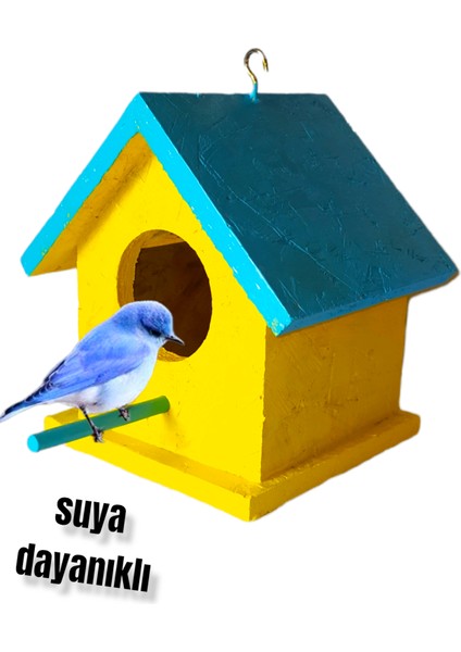 Home Ahşap Kuş Yuvası Dış Mekan Suya Dayanıklı