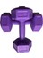 2 kg x 2 Adet Dambıl Vinyl Kaplı Dumbell Ağırlık - Mor 1