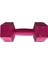 1 kg x 2 Adet Dambıl Vinyl Kaplı Dumbell Ağırlık-Pembe 3