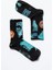 Smile - Dye Unisex Batik Desenli Dikişsiz Tenis Çorap - Mist 2