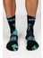 Smile - Dye Unisex Batik Desenli Dikişsiz Tenis Çorap - Mist 3