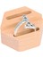 Ahşap Yüzük Tutucu Ring Standı Rustik Yeniden Kullanılabilir Ekran Düğün Dükkanı Hexagon 2 Yuvası (Yurt Dışından) 3