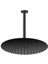 Ankastre Duş Başlığı Oval Slim Metal Ø40 cm Siyah ADS24-S 1