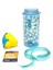 Mavi Crystal Tritan Desenli Pipetli Matara Suluk 500 ml 1