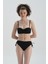 Siyah Straplez Kaplı Bikini Üst Tak Çık 1