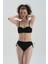 Siyah Straplez Kaplı Bikini Üst Tak Çık 4