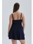 Lacivert Korseli Toparlayıcı Elbiseli Mayo 2