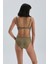 Yeşil Toparlayıcı Yüksek Bel Bikini Alt 1
