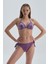 Mor Üçgen Kaplı Bikini Üst 1