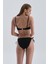 Siyah Straplez Kaplı Bikini Üst 2