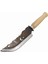 Ahşap Saplı Desenli Kamp Bıçağı 35CM 1