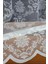 Damask Kullanıma Hazır 1/2 Seyrek Pile Tül Perde Tek Kanat - Ekru 100 x 250 cm 5
