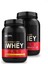 Nutrition Gold Whey Çilekli Protein Tozu 908 Gr + Optimum Nutrition Gold Whey Muzlu Protein Tozu 908 Gr 1