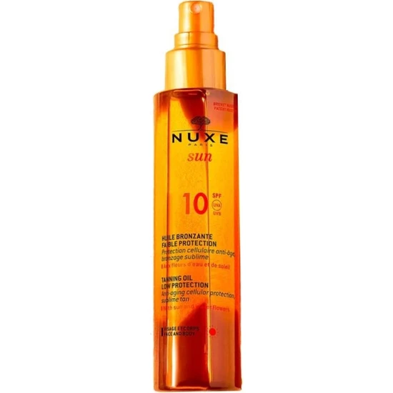 Nuxe Sun Bronzlaştırıcı Yüz ve Vücut Yağı SPF10 150ML