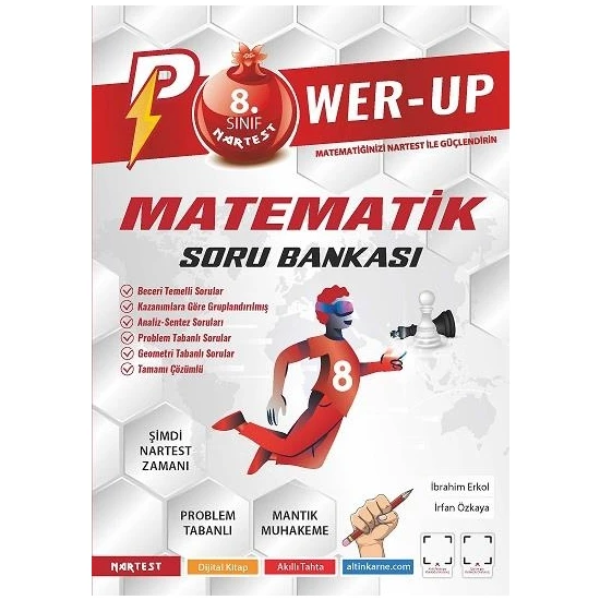 Nartest Yayınevi 8. Sınıf Power-Up Matematik Soru Bankası