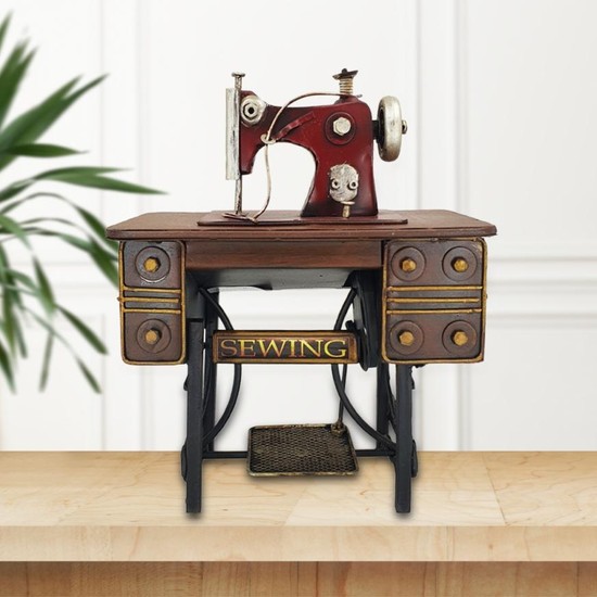 Hediye Kesesi Dekoratif Metal Nostaljik Terzi Dikiş Makinesi Fiyatı